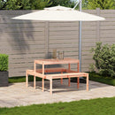 picnicbord 110x134x75 cm massivt douglasgran