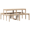 picnicbord 160x134x75 cm massivt fyrretræ