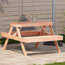 picnicbord 105x134x75 cm massivt douglasgran