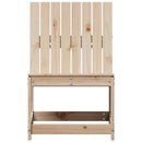 havestol 50,5x55x77 cm massivt fyrretræ