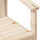 havestol 62x56x77 cm massivt fyrretræ