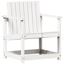 havestol 62x56x77 cm massivt fyrretræ hvid