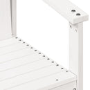 havestol 62x56x77 cm massivt fyrretræ hvid