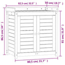 plantebord med hylder 82,5x50x86,5 cm massivt fyrretræ brun