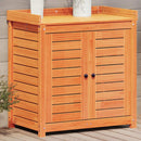 plantebord med hylder 82,5x50x86,5 cm massivt fyrretræ brun