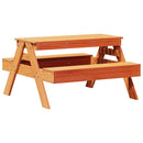 picnicbord til børn 88x97x52 cm massivt fyrretræ gyldenbrun