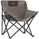 campingstole med lommer 2 stk. foldbar grå