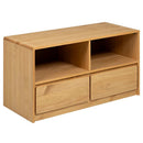 tv-bord SAUDA 99x43x55 cm massivt fyrretræ egetræsfarvet