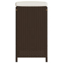 udendørs barstole med hynder 2 stk. polyrattan brun