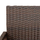 udendørs barstole 2 stk. polyrattan brun