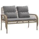 sofasæt til haven 4 dele med hynder polyrattan beige