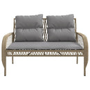 sofasæt til haven 4 dele med hynder polyrattan beige