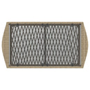 sofasæt til haven 4 dele med hynder polyrattan beige