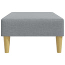 fodskammel 77x55x31 cm stof lysegrå