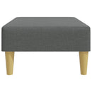 fodskammel 77x55x31 cm stof mørkegrå