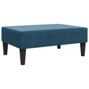 fodskammel 77x55x31 cm velour blå