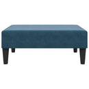 fodskammel 77x55x31 cm velour blå
