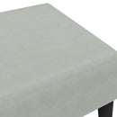 fodskammel 77x55x31 cm velour lysegrå