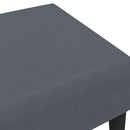 fodskammel 77x55x31 cm velour mørkegrå