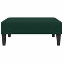 fodskammel 77x55x31 cm velour mørkegrøn