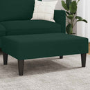 fodskammel 77x55x31 cm velour mørkegrøn