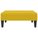 fodskammel 77x55x31 cm velour gul