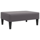 fodskammel 77x55x31 cm kunstlæder grå