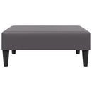 fodskammel 77x55x31 cm kunstlæder grå