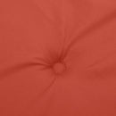 stolehynder med lav ryg 2 stk. 100x50x4 cm stof red