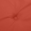 stolehynder med lav ryg 4 stk. 100x50x4 cm stof red