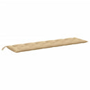 hynde til havebænk 200x50x7 cm stof meleret beige