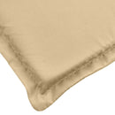 hynde til havebænk 200x50x7 cm stof meleret beige
