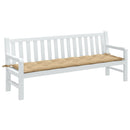 hynde til havebænk 200x50x7 cm stof meleret beige