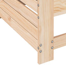 sofamodul med armlæn 69x62x70,5 cm massivt fyrretræ