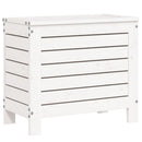 haveskammel 62x31,5x52 cm massivt fyrretræ hvid