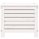 haveskammel 62x31,5x52 cm massivt fyrretræ hvid