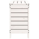 haveskammel 62x31,5x52 cm massivt fyrretræ hvid
