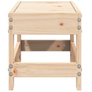 haveskammel 62x30x32 cm massivt fyrretræ