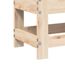 haveskammel 62x30x32 cm massivt fyrretræ