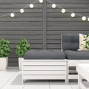 haveskammel 62x63,5x32 cm massivt fyrretræ hvid