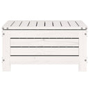 haveskammel 62x63,5x32 cm massivt fyrretræ hvid