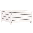 haveskammel 62x63,5x32 cm massivt fyrretræ hvid