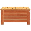 haveskammel 62x63,5x32 cm massivt fyrretræ gyldenbrun