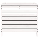 haveskammel 62x63,5x53,5 cm massivt fyrretræ hvid