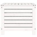 haveskammel 62x63,5x53,5 cm massivt fyrretræ hvid
