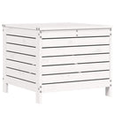 haveskammel 62x63,5x53,5 cm massivt fyrretræ hvid