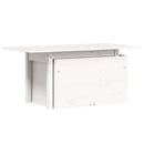 havebord 100x50x75 cm massivt fyrretræ hvid