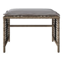 sofasæt til haven 4 dele med hynder polyrattan og glas beige