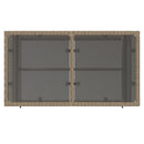 sofasæt til haven 4 dele med hynder polyrattan og glas beige