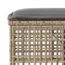 sofasæt til haven 4 dele med hynder polyrattan og glas beige